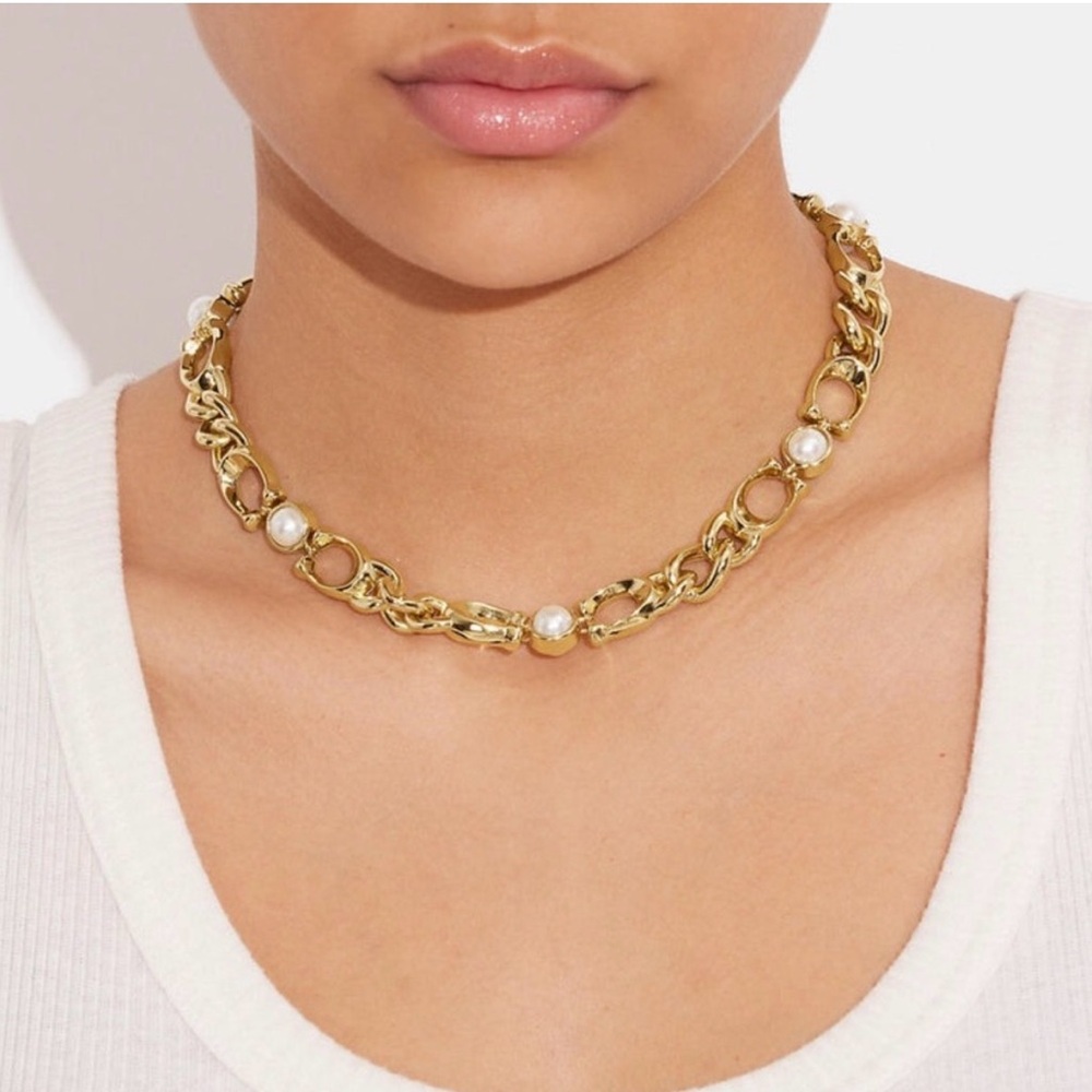 Coach Chunky Choker Necklace  NEW